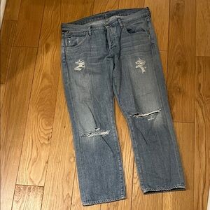 Citizens Of Humanity Light Blue Distressed Jeans